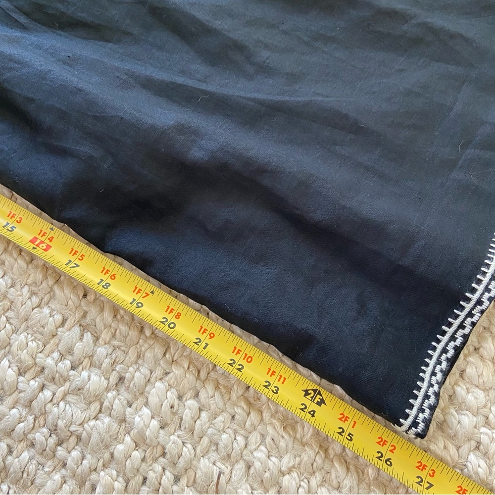 NWT J Crew Black and White Embroidered Floral  Sleeveless Dress XXS